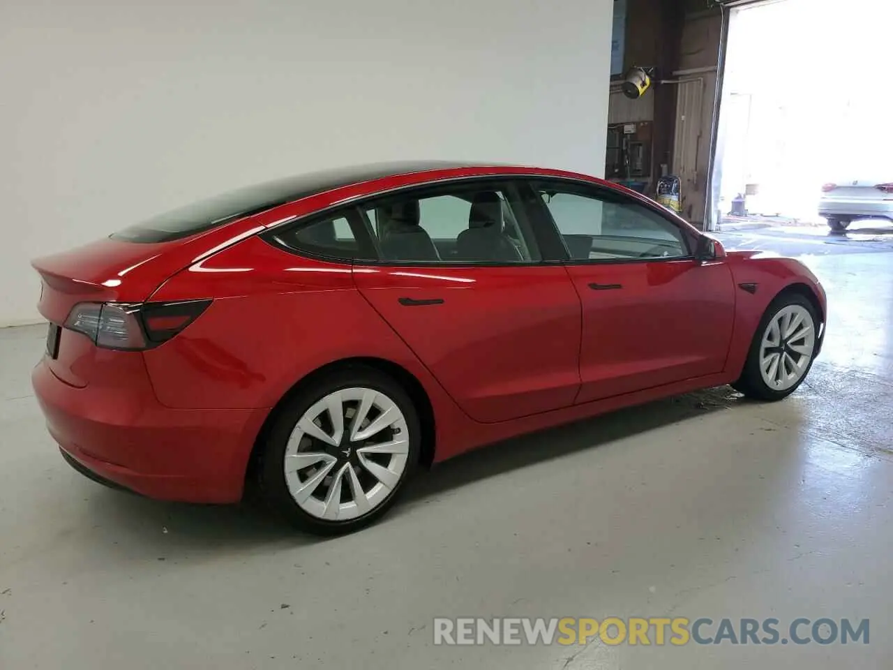 3 fotografías del automóvil dañado 5YJ3E1EA7NF188899 TESLA MODEL 3 2022