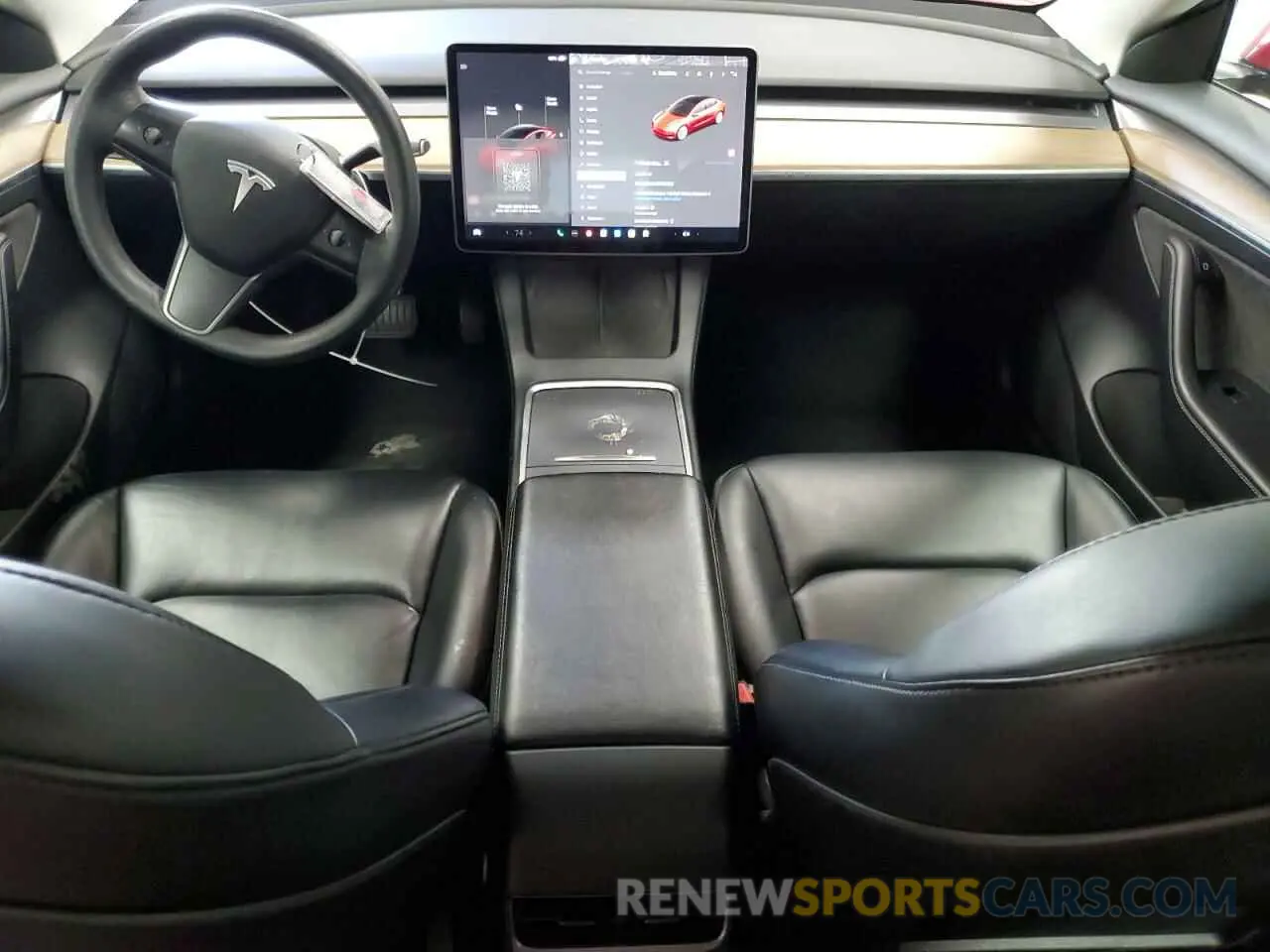 8 fotografías del automóvil dañado 5YJ3E1EA7NF188899 TESLA MODEL 3 2022