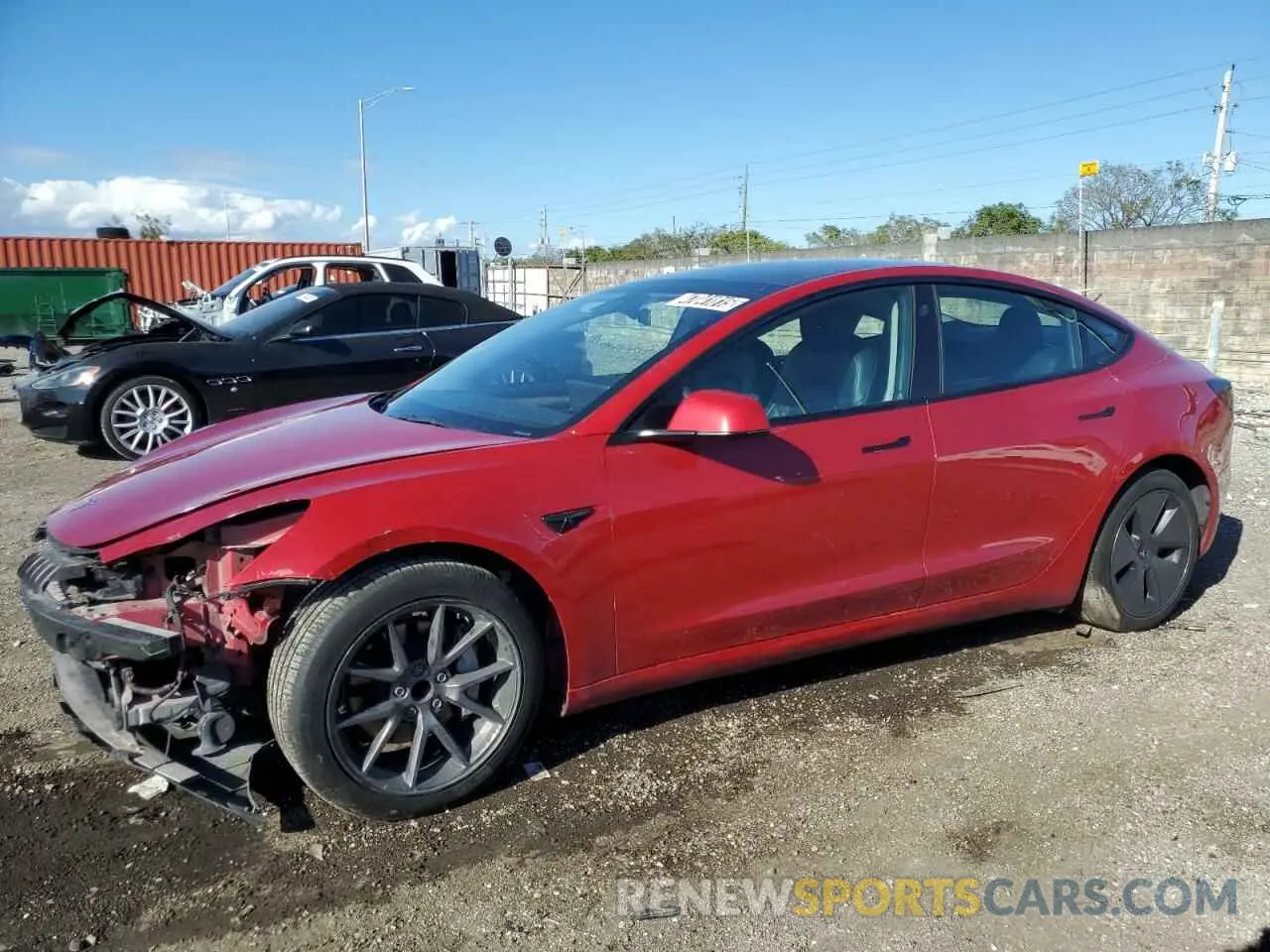 1 fotografías del automóvil dañado 5YJ3E1EA7NF191916 TESLA MODEL 3 2022