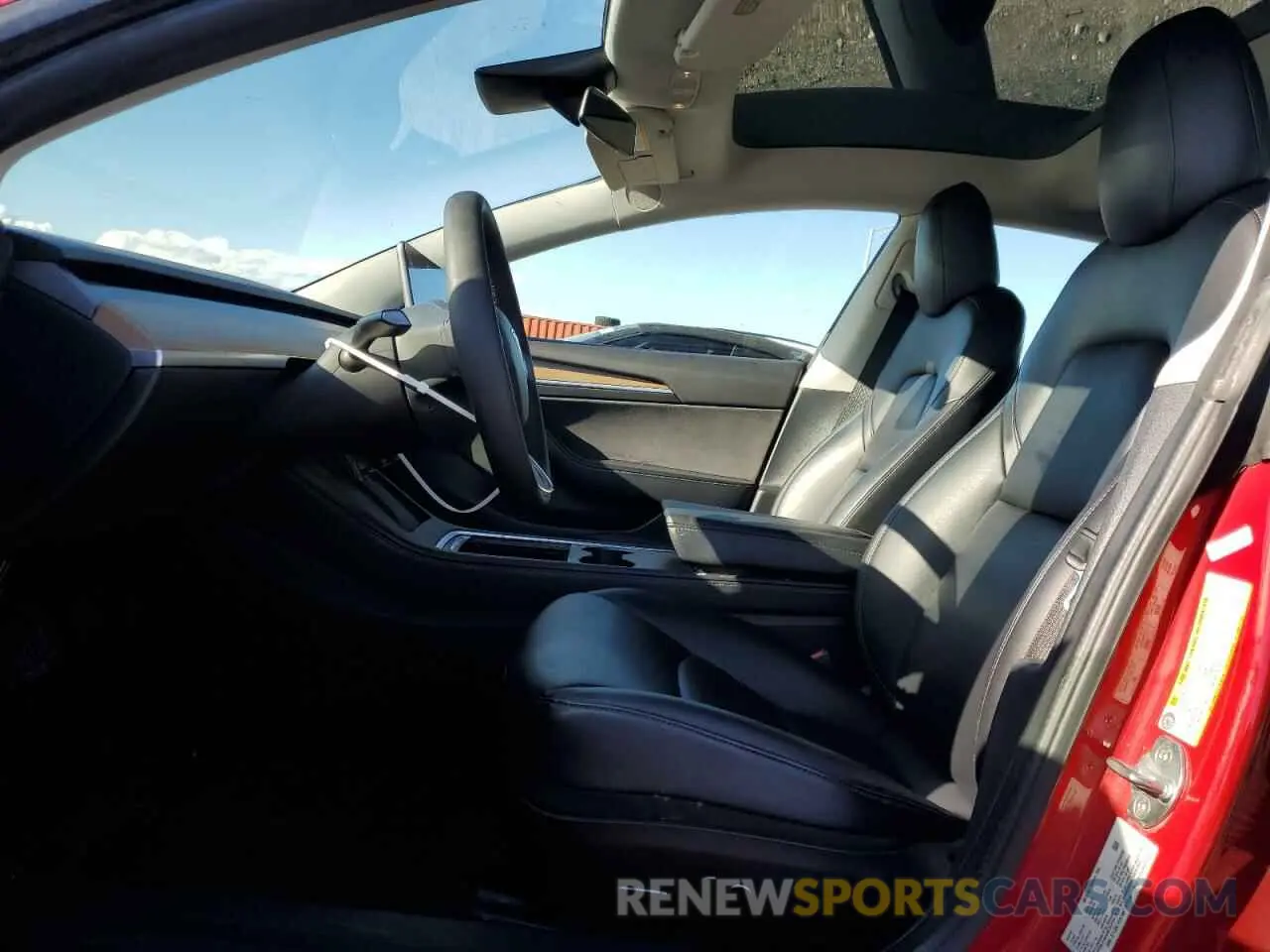 7 fotografías del automóvil dañado 5YJ3E1EA7NF191916 TESLA MODEL 3 2022