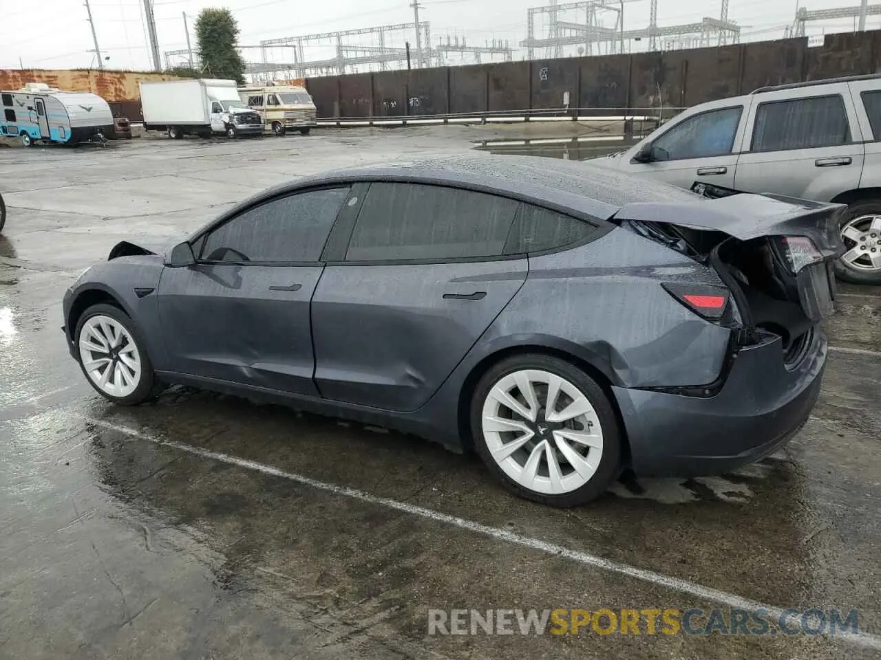 2 fotografías del automóvil dañado 5YJ3E1EA7NF209251 TESLA MODEL 3 2022