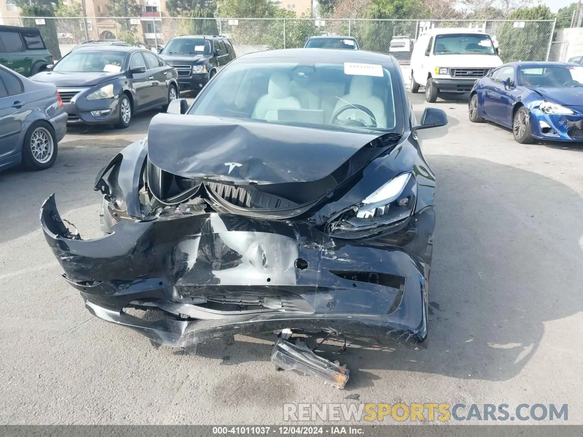 12 fotografías del automóvil dañado 5YJ3E1EA7NF248339 TESLA MODEL 3 2022