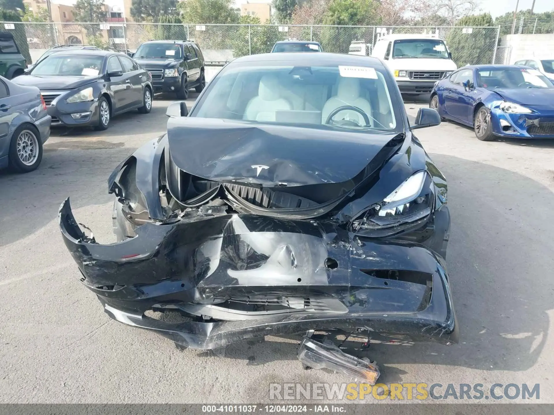 6 fotografías del automóvil dañado 5YJ3E1EA7NF248339 TESLA MODEL 3 2022