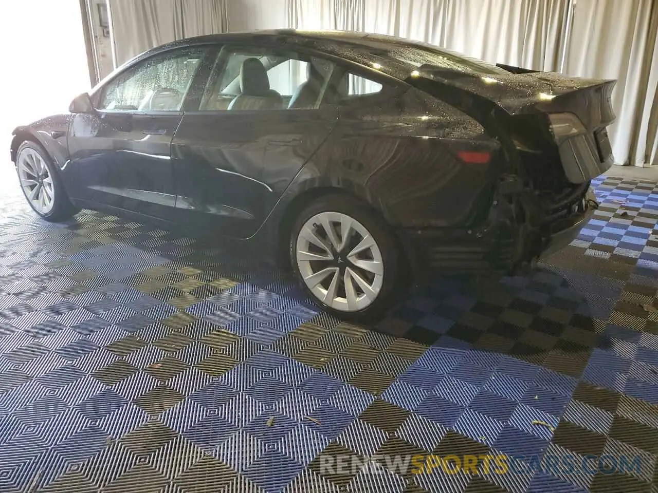 2 fotografías del automóvil dañado 5YJ3E1EA7NF287044 TESLA MODEL 3 2022