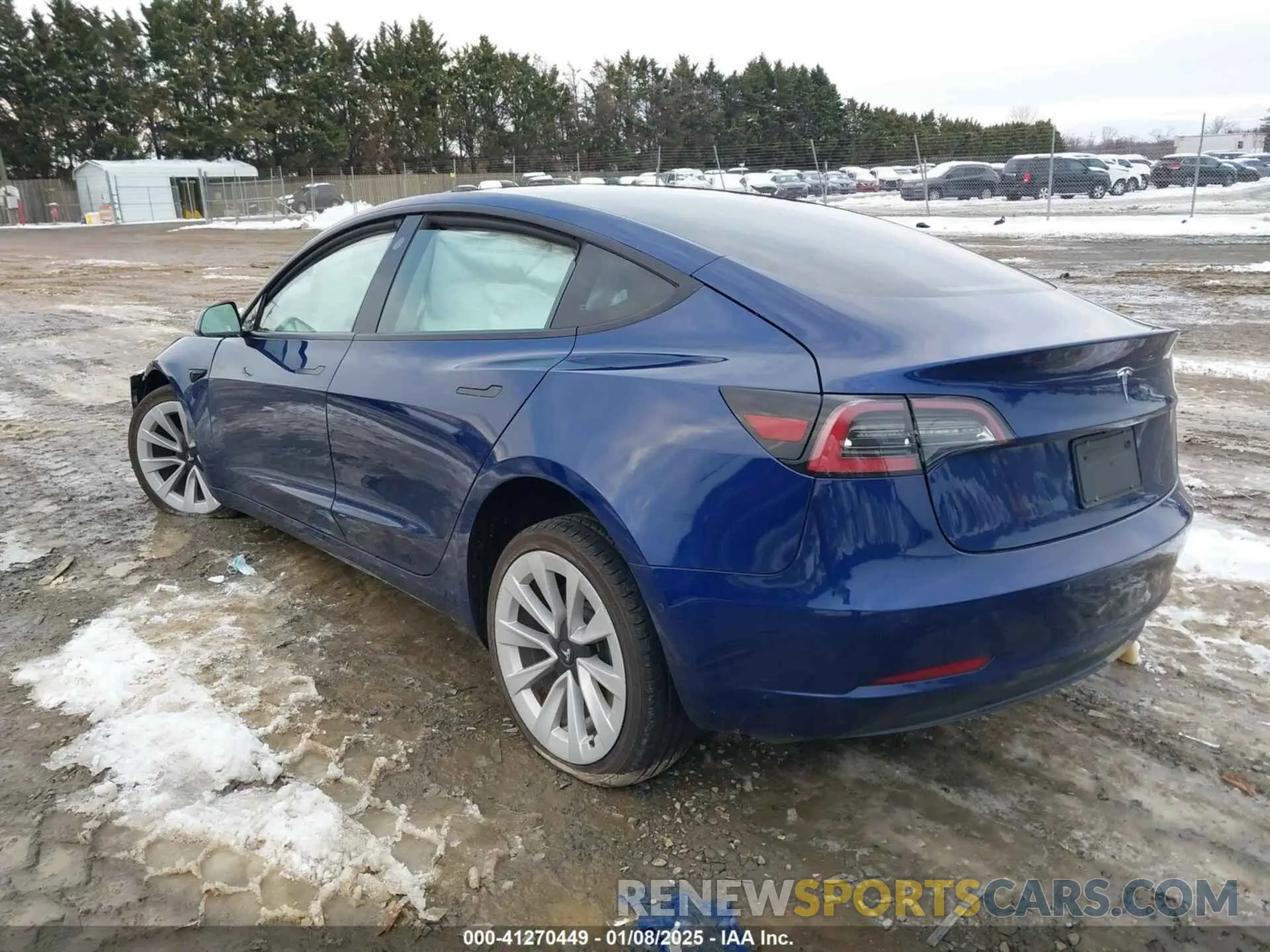 3 fotografías del automóvil dañado 5YJ3E1EA7NF289117 TESLA MODEL 3 2022