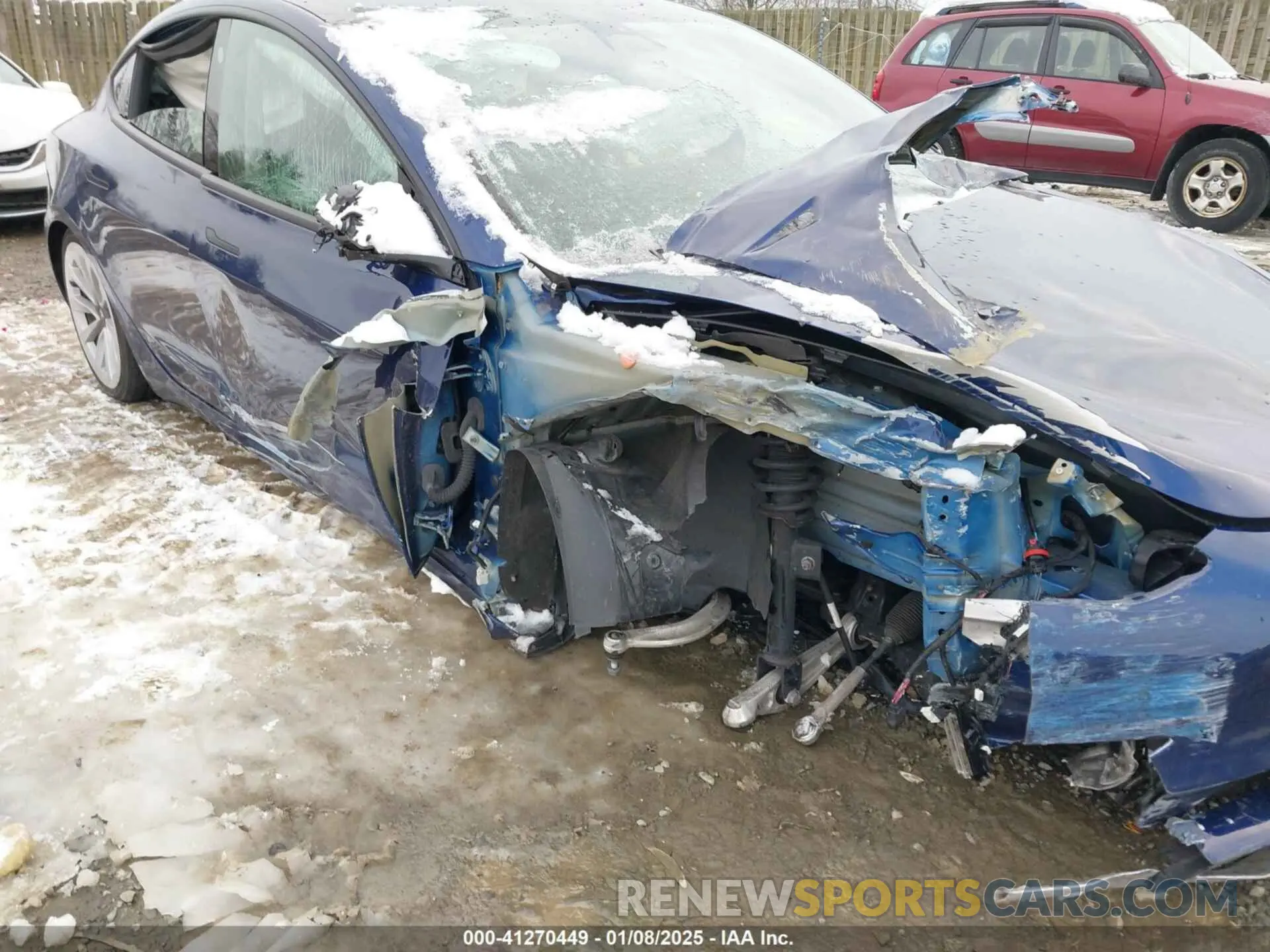 6 fotografías del automóvil dañado 5YJ3E1EA7NF289117 TESLA MODEL 3 2022