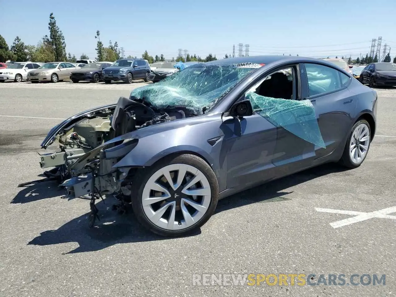 1 fotografías del automóvil dañado 5YJ3E1EA7NF294284 TESLA MODEL 3 2022
