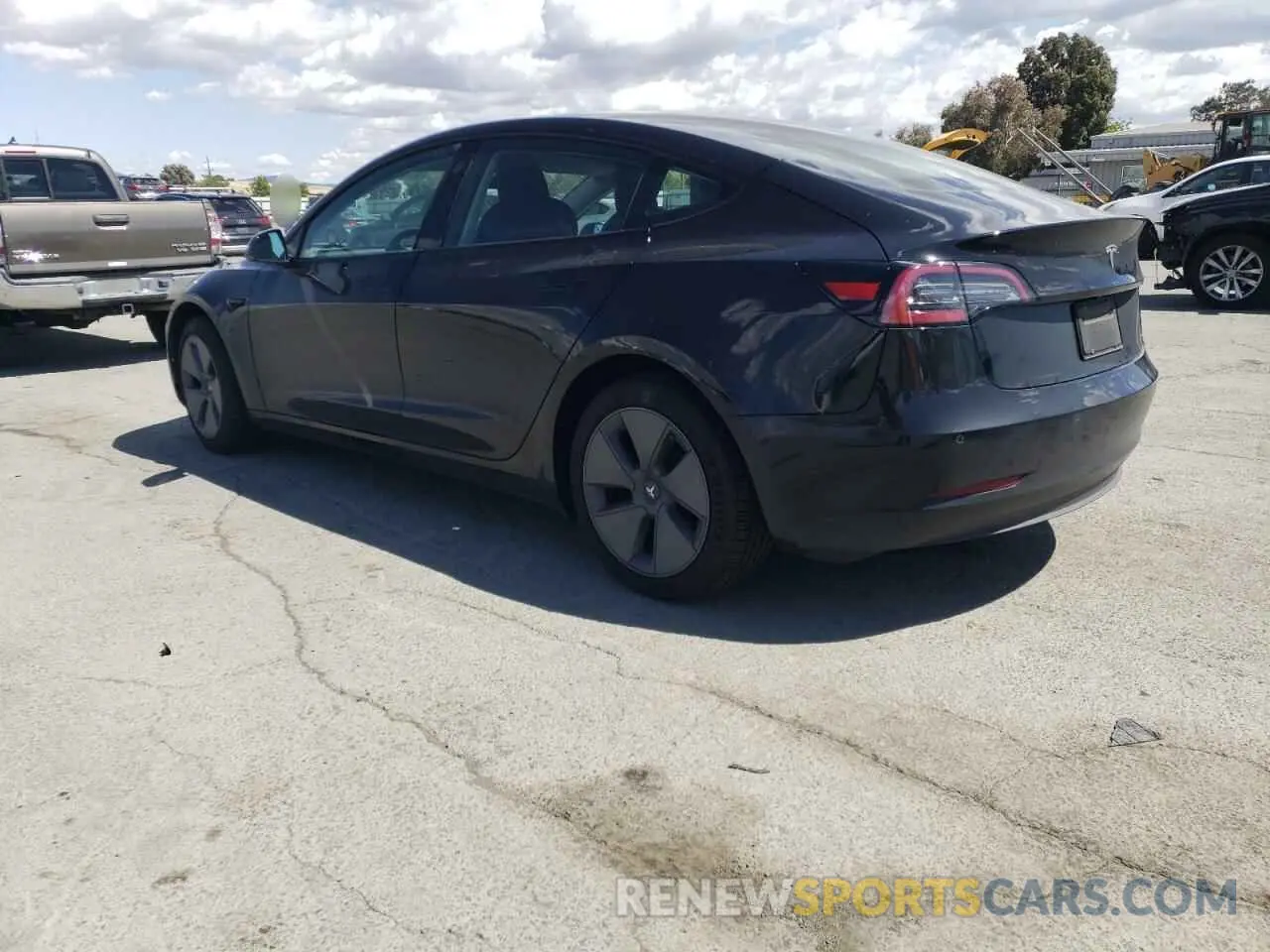 2 fotografías del automóvil dañado 5YJ3E1EA7NF301895 TESLA MODEL 3 2022