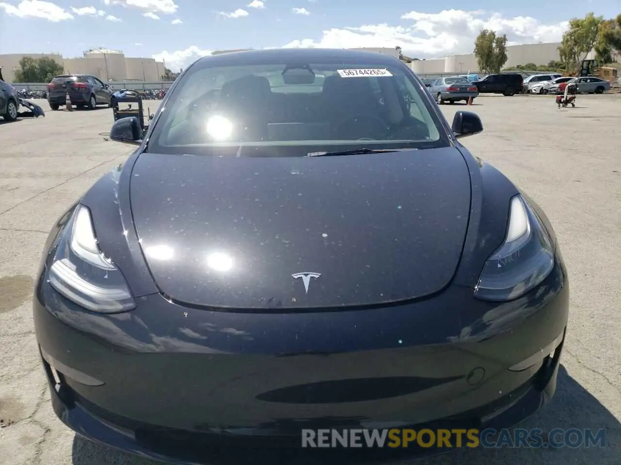 5 fotografías del automóvil dañado 5YJ3E1EA7NF301895 TESLA MODEL 3 2022