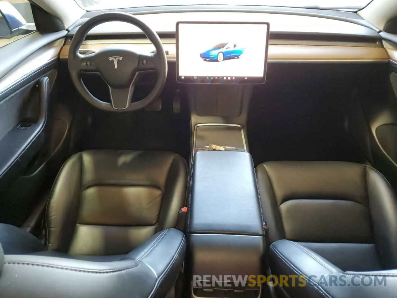 8 fotografías del automóvil dañado 5YJ3E1EA7NF303968 TESLA MODEL 3 2022