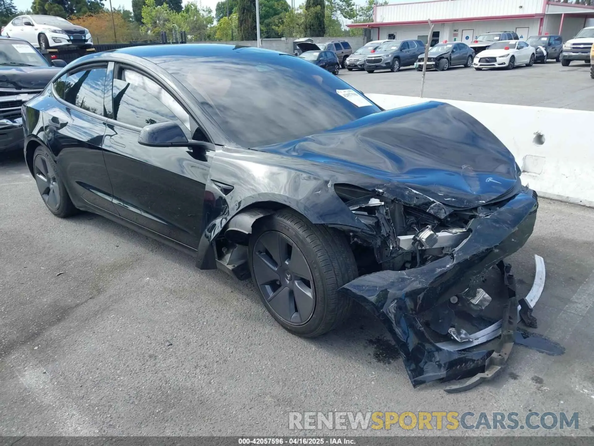 1 fotografías del automóvil dañado 5YJ3E1EA7NF314744 TESLA MODEL 3 2022