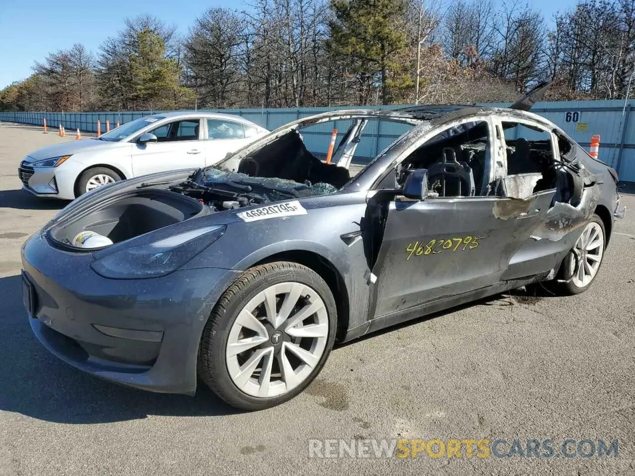 1 fotografías del automóvil dañado 5YJ3E1EA7NF335948 TESLA MODEL 3 2022