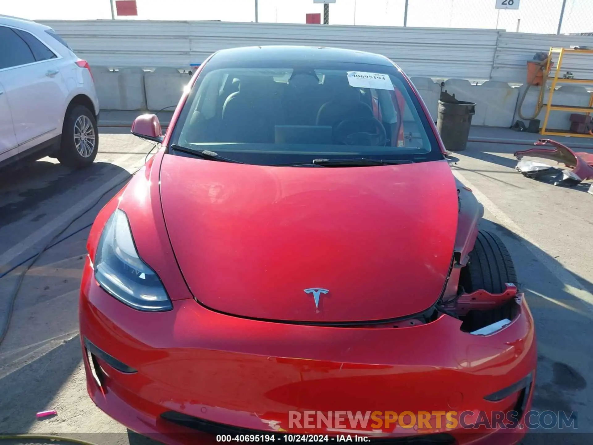 13 fotografías del automóvil dañado 5YJ3E1EA7NF338204 TESLA MODEL 3 2022