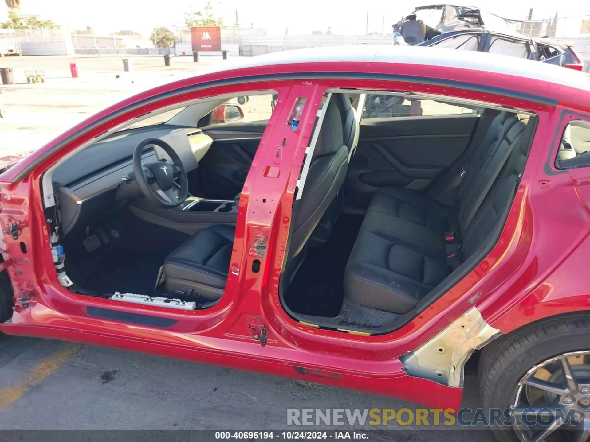 15 fotografías del automóvil dañado 5YJ3E1EA7NF338204 TESLA MODEL 3 2022
