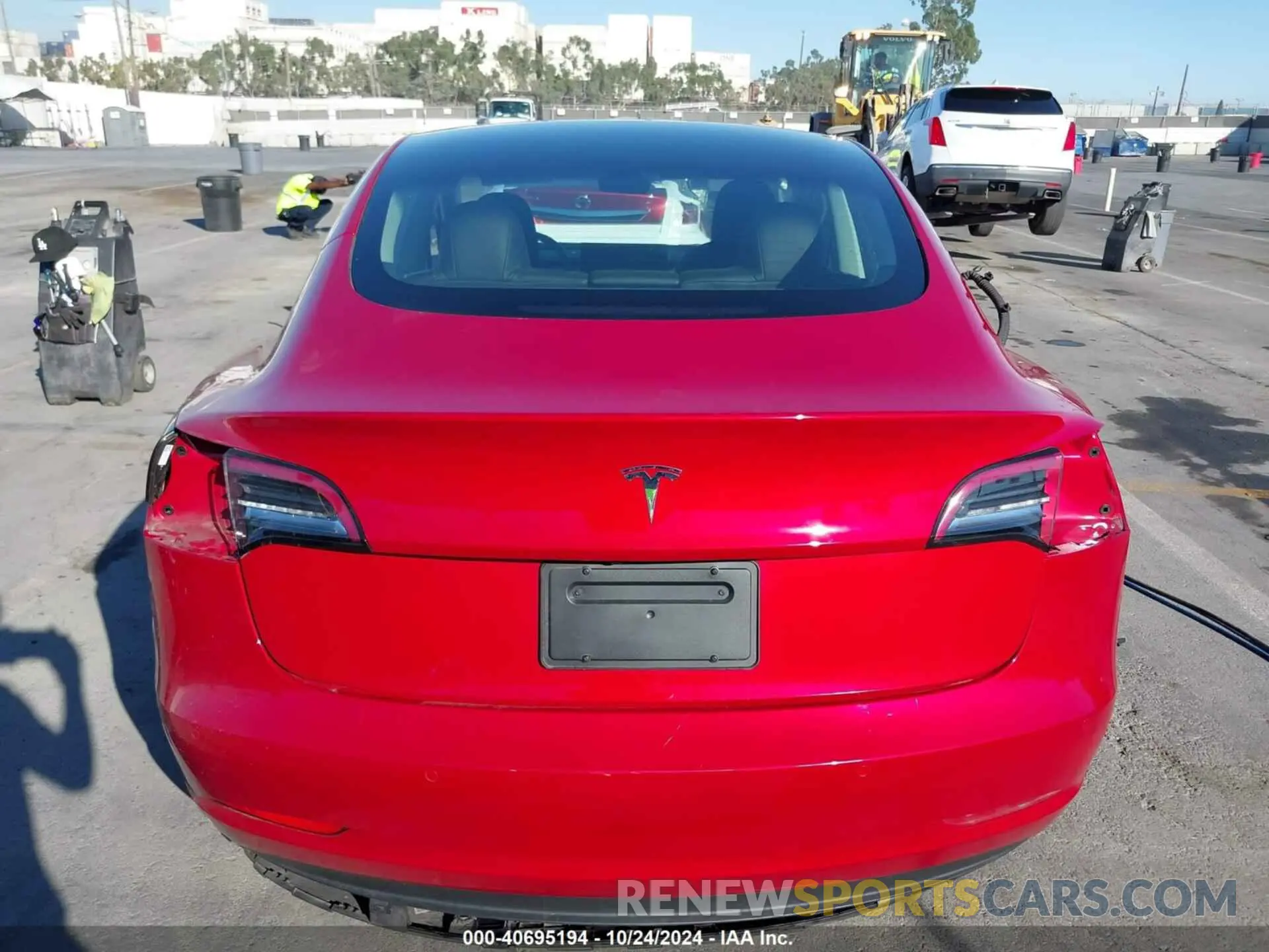17 fotografías del automóvil dañado 5YJ3E1EA7NF338204 TESLA MODEL 3 2022