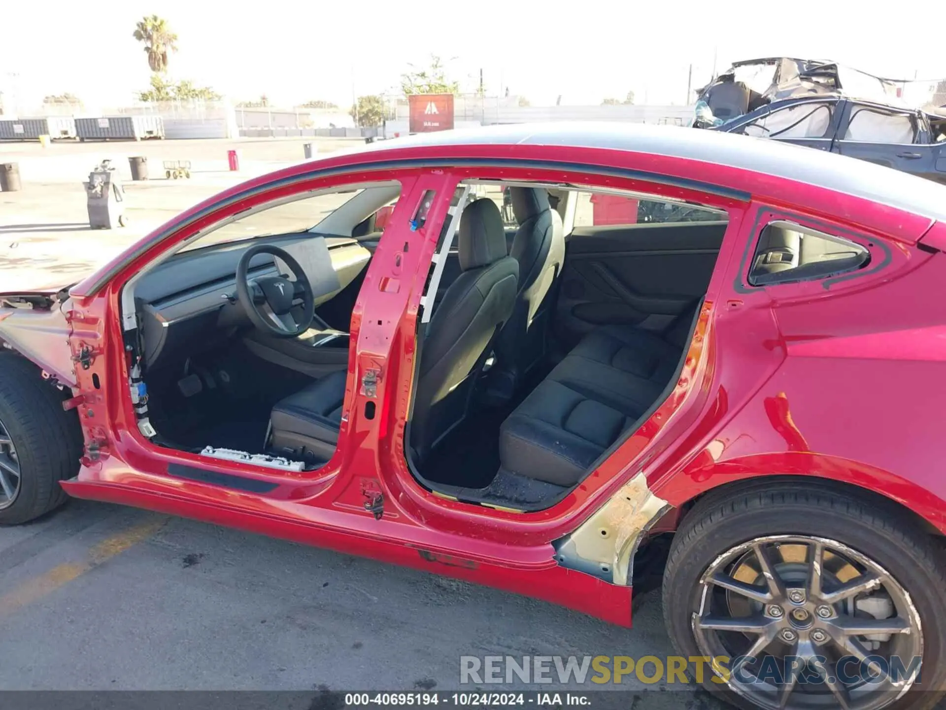 6 fotografías del automóvil dañado 5YJ3E1EA7NF338204 TESLA MODEL 3 2022