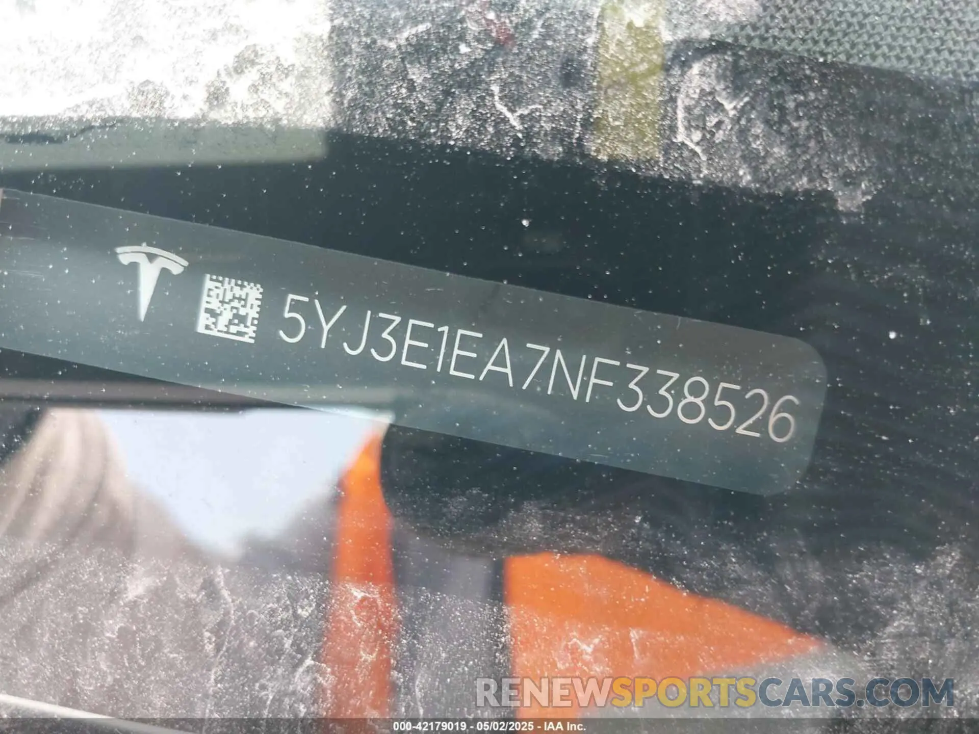 9 fotografías del automóvil dañado 5YJ3E1EA7NF338526 TESLA MODEL 3 2022