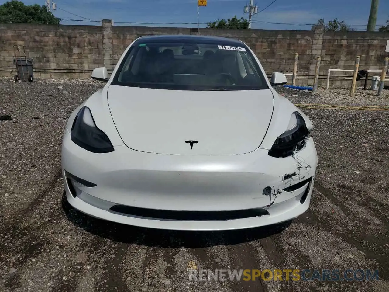 5 fotografías del automóvil dañado 5YJ3E1EA7NF340759 TESLA MODEL 3 2022
