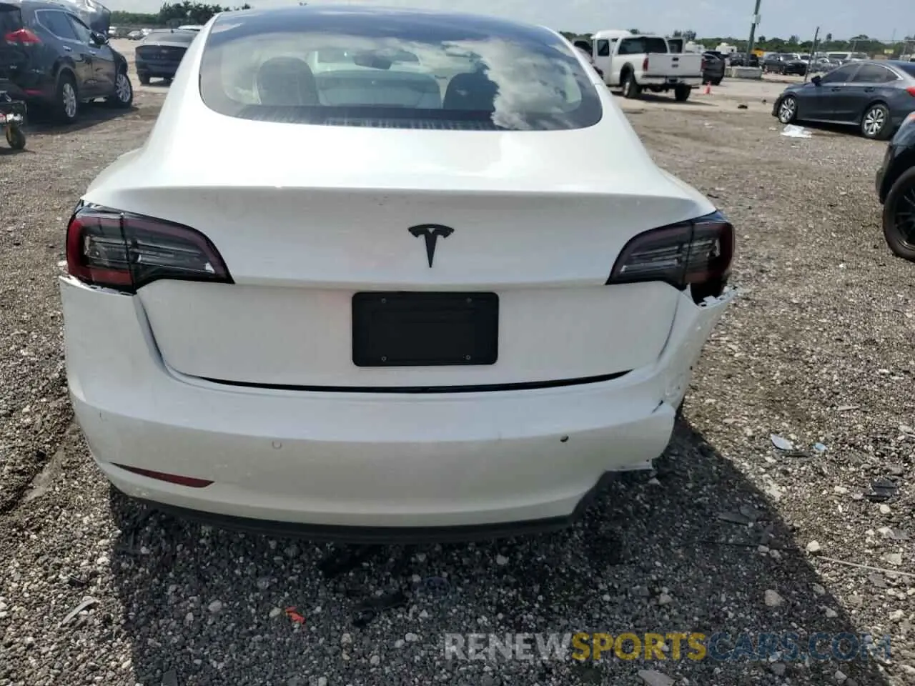 6 fotografías del automóvil dañado 5YJ3E1EA7NF340759 TESLA MODEL 3 2022