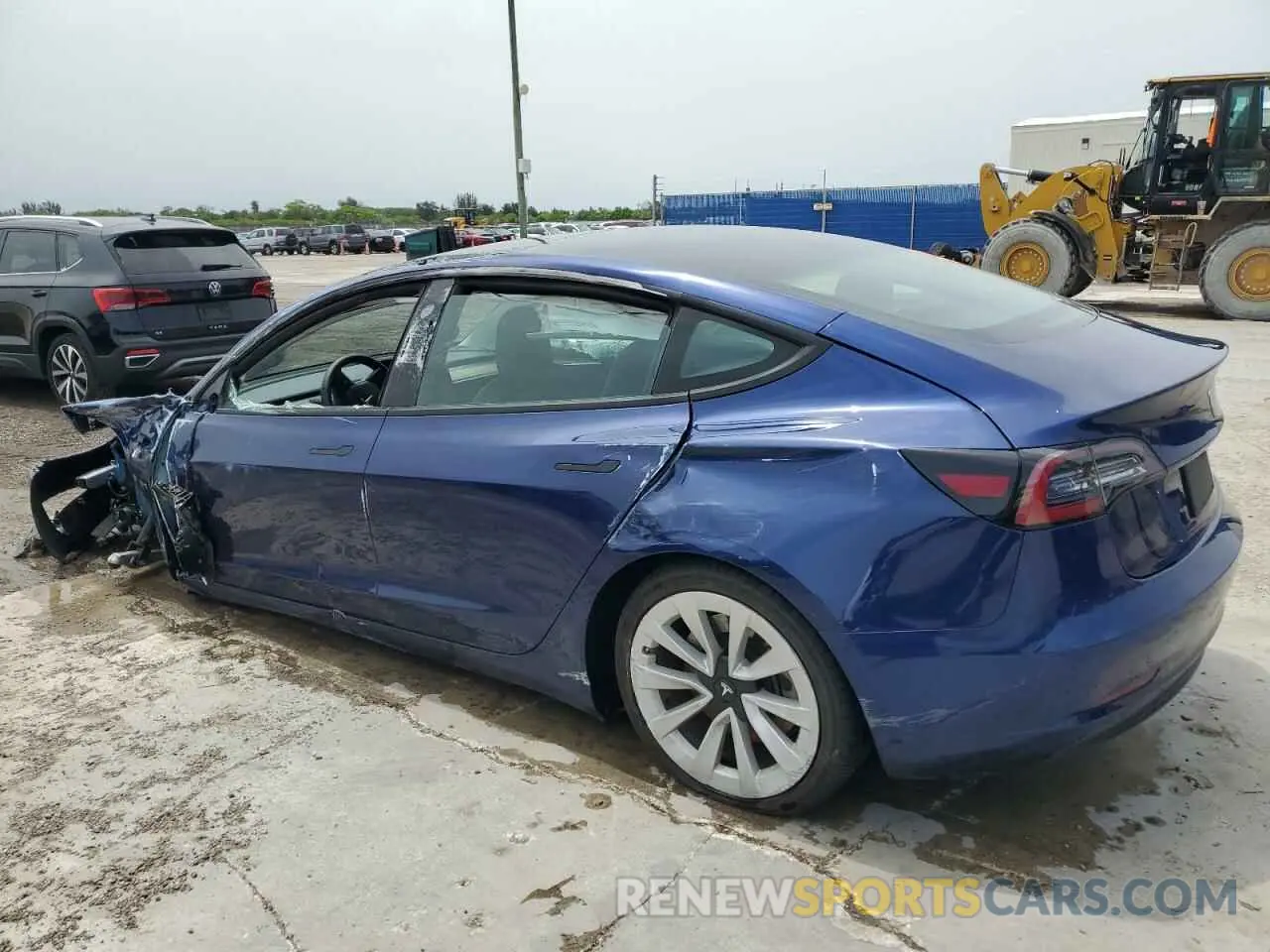 2 fotografías del automóvil dañado 5YJ3E1EA7NF368657 TESLA MODEL 3 2022