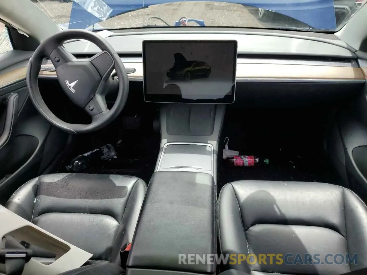 8 fotografías del automóvil dañado 5YJ3E1EA7NF368657 TESLA MODEL 3 2022