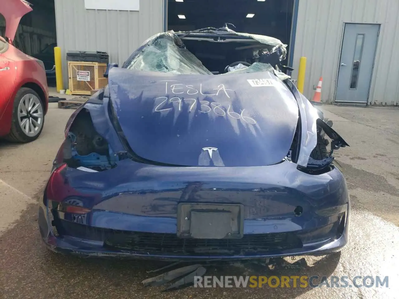 5 fotografías del automóvil dañado 5YJ3E1EA7NF370067 TESLA MODEL 3 2022