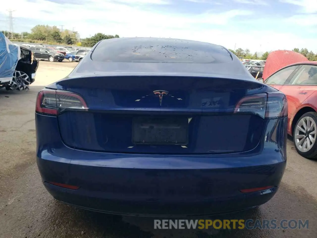 6 fotografías del automóvil dañado 5YJ3E1EA7NF370067 TESLA MODEL 3 2022