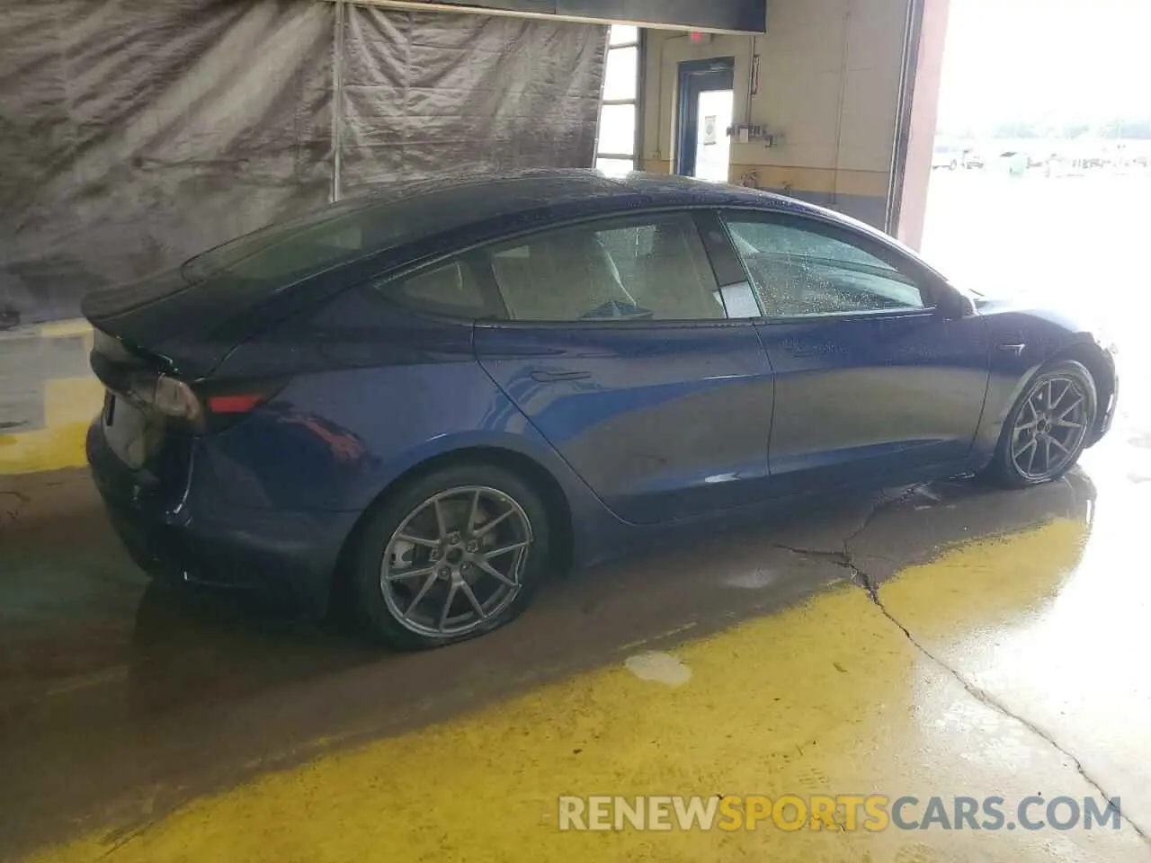 3 fotografías del automóvil dañado 5YJ3E1EA7NF370392 TESLA MODEL 3 2022