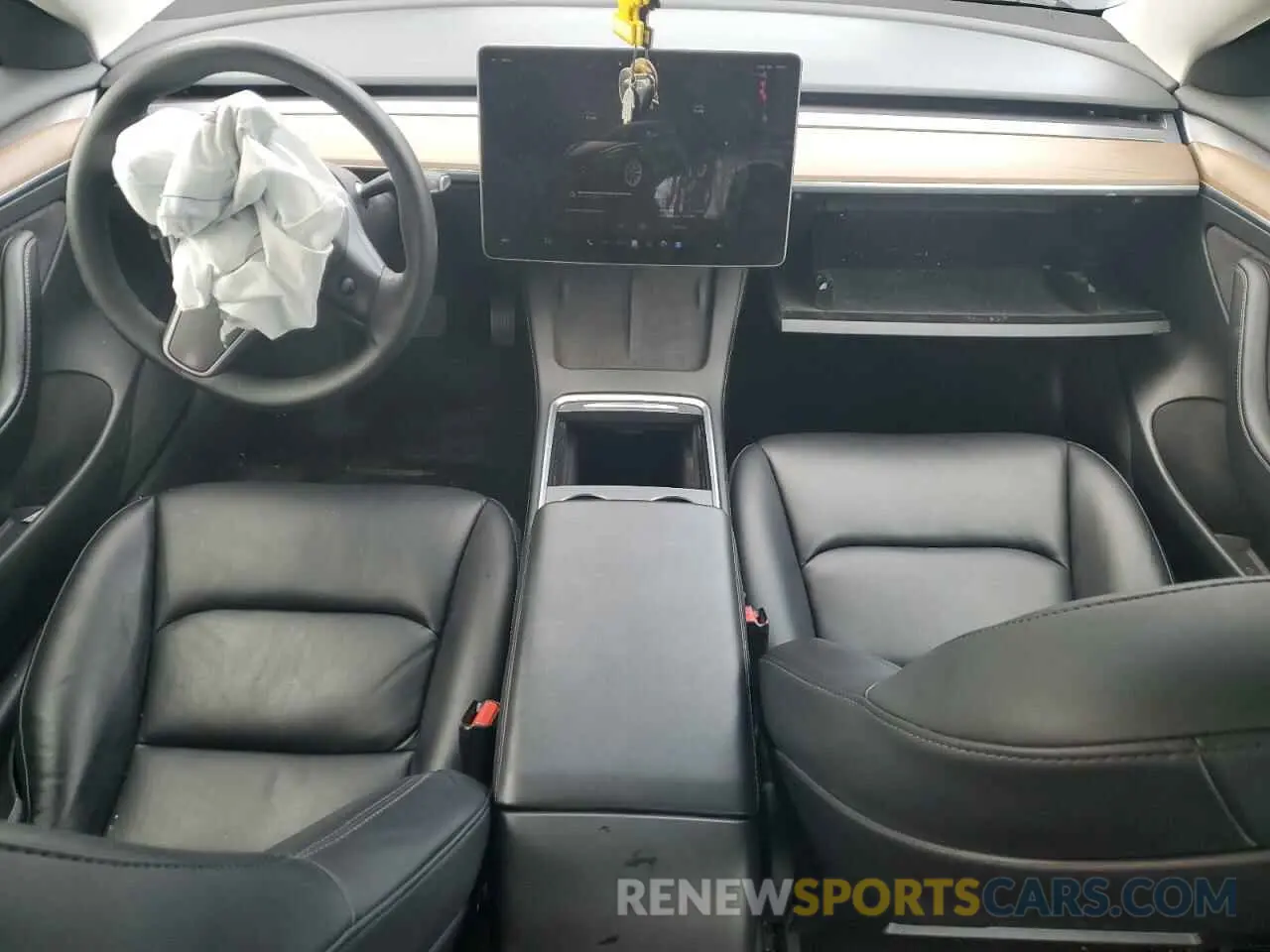 8 fotografías del automóvil dañado 5YJ3E1EA7NF371445 TESLA MODEL 3 2022