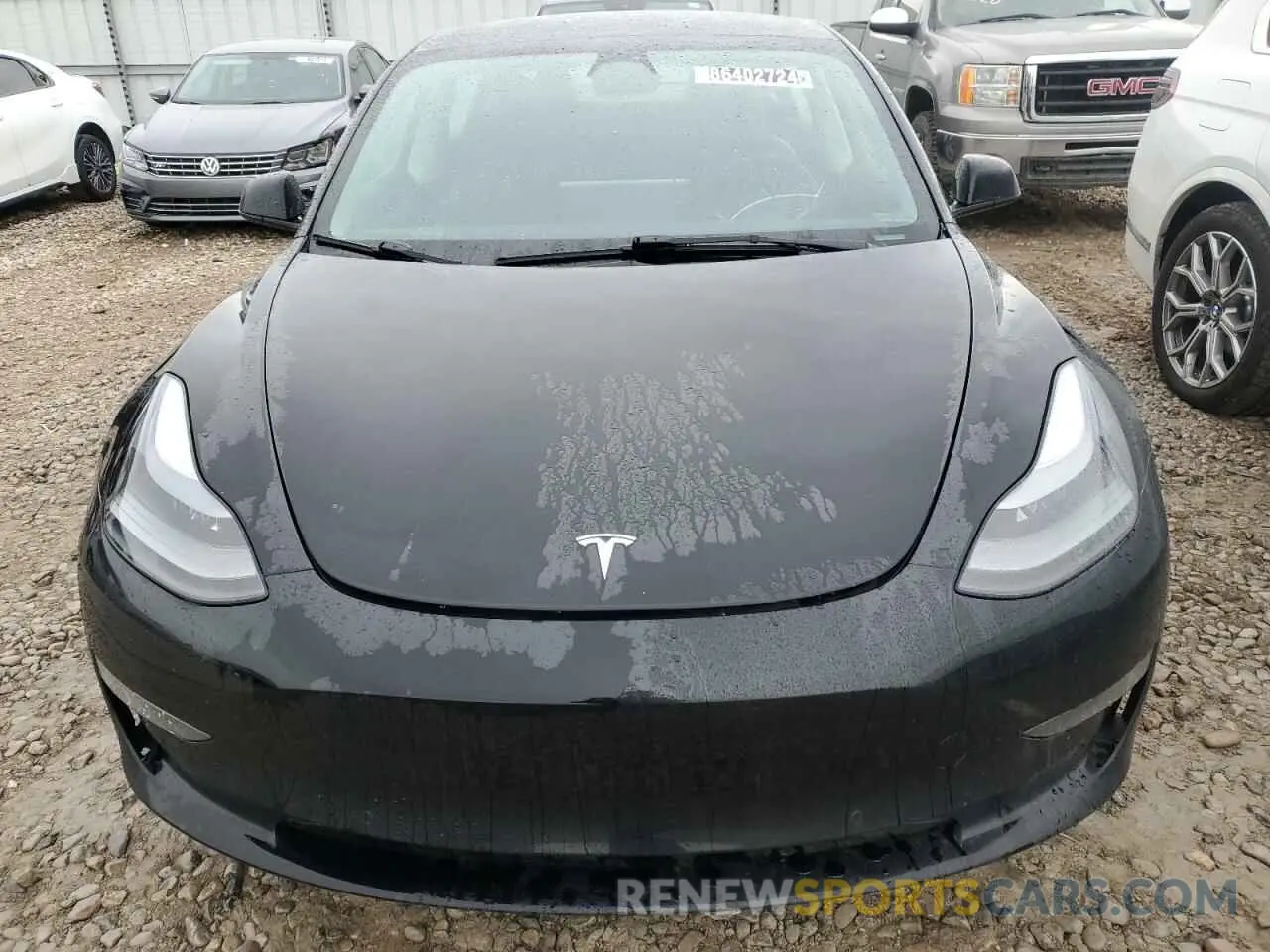 5 fotografías del automóvil dañado 5YJ3E1EA7NF371459 TESLA MODEL 3 2022