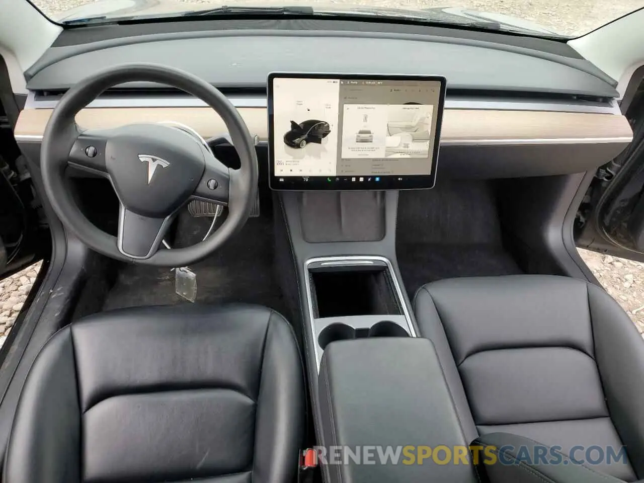 8 fotografías del automóvil dañado 5YJ3E1EA7NF371459 TESLA MODEL 3 2022