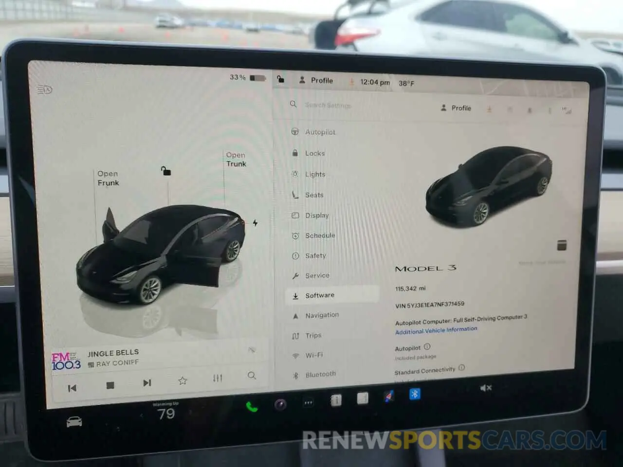 9 fotografías del automóvil dañado 5YJ3E1EA7NF371459 TESLA MODEL 3 2022