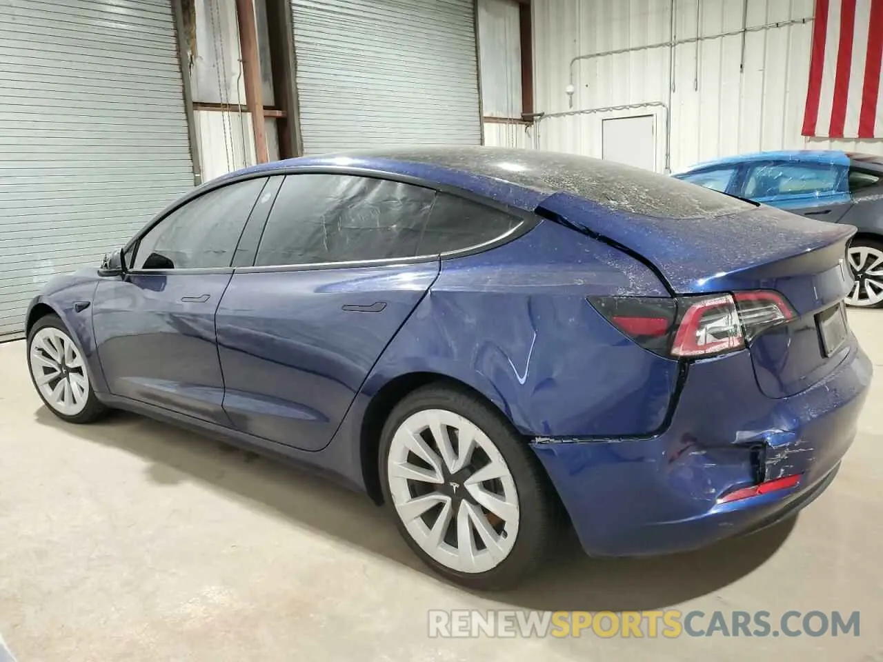 2 fotografías del automóvil dañado 5YJ3E1EA7NF371932 TESLA MODEL 3 2022