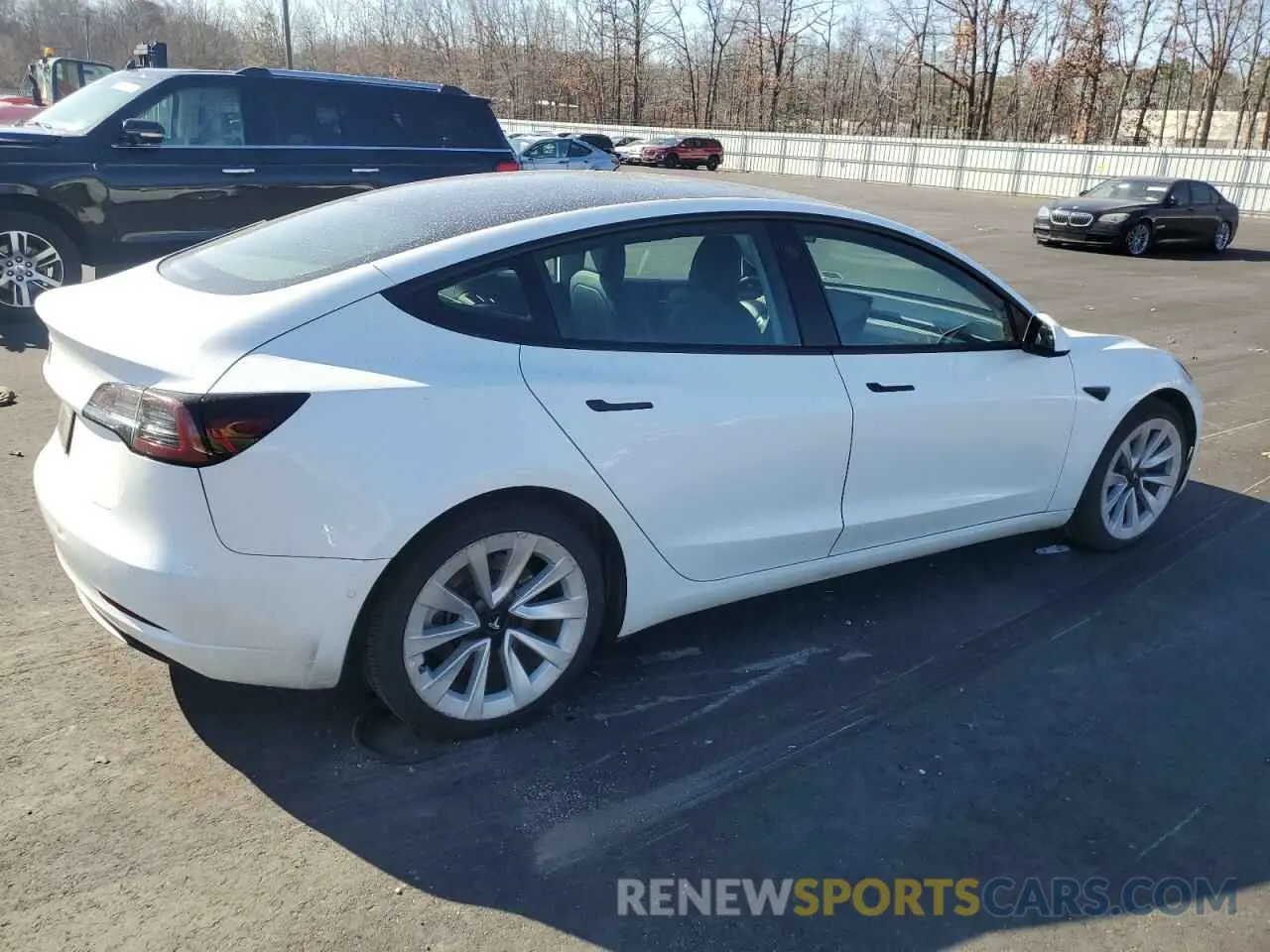 3 fotografías del automóvil dañado 5YJ3E1EA7NF372336 TESLA MODEL 3 2022