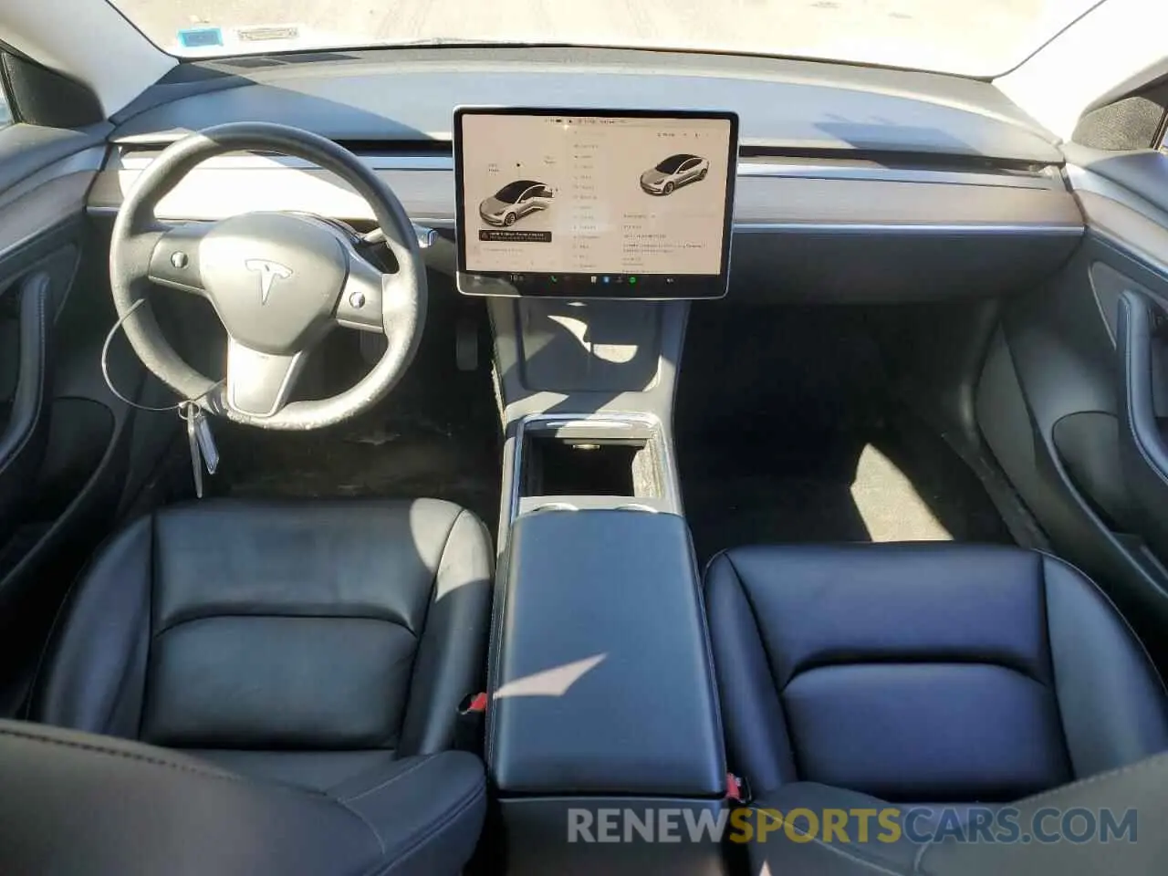 8 fotografías del automóvil dañado 5YJ3E1EA7NF372336 TESLA MODEL 3 2022
