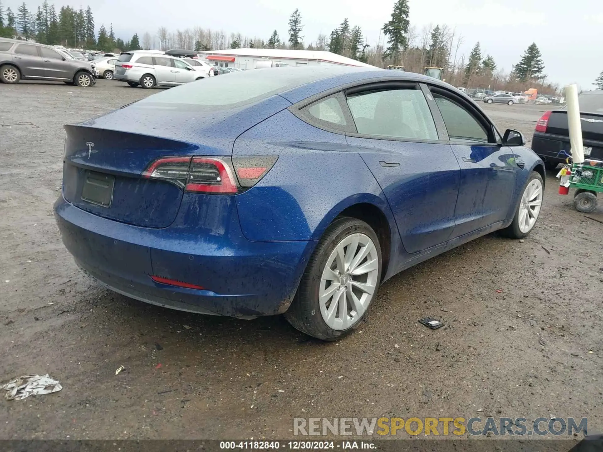 4 fotografías del automóvil dañado 5YJ3E1EA8NF144538 TESLA MODEL 3 2022