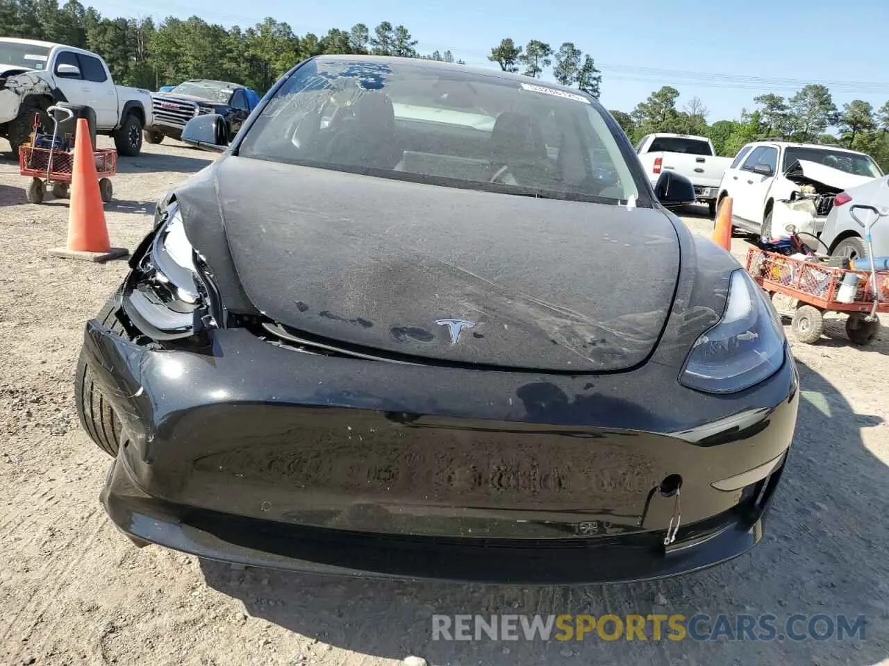5 fotografías del automóvil dañado 5YJ3E1EA8NF147598 TESLA MODEL 3 2022