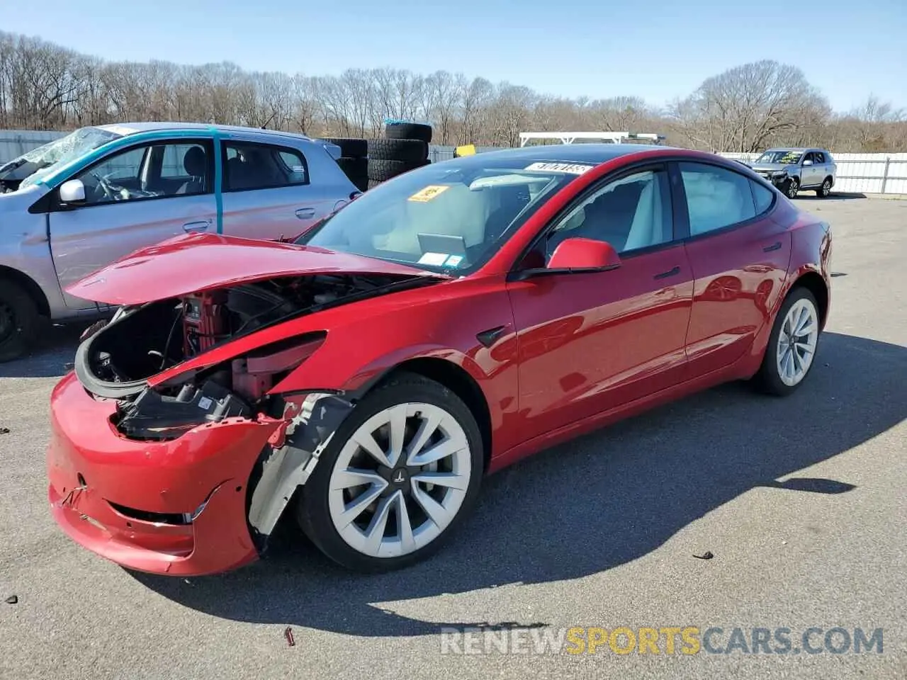 1 fotografías del automóvil dañado 5YJ3E1EA8NF187289 TESLA MODEL 3 2022