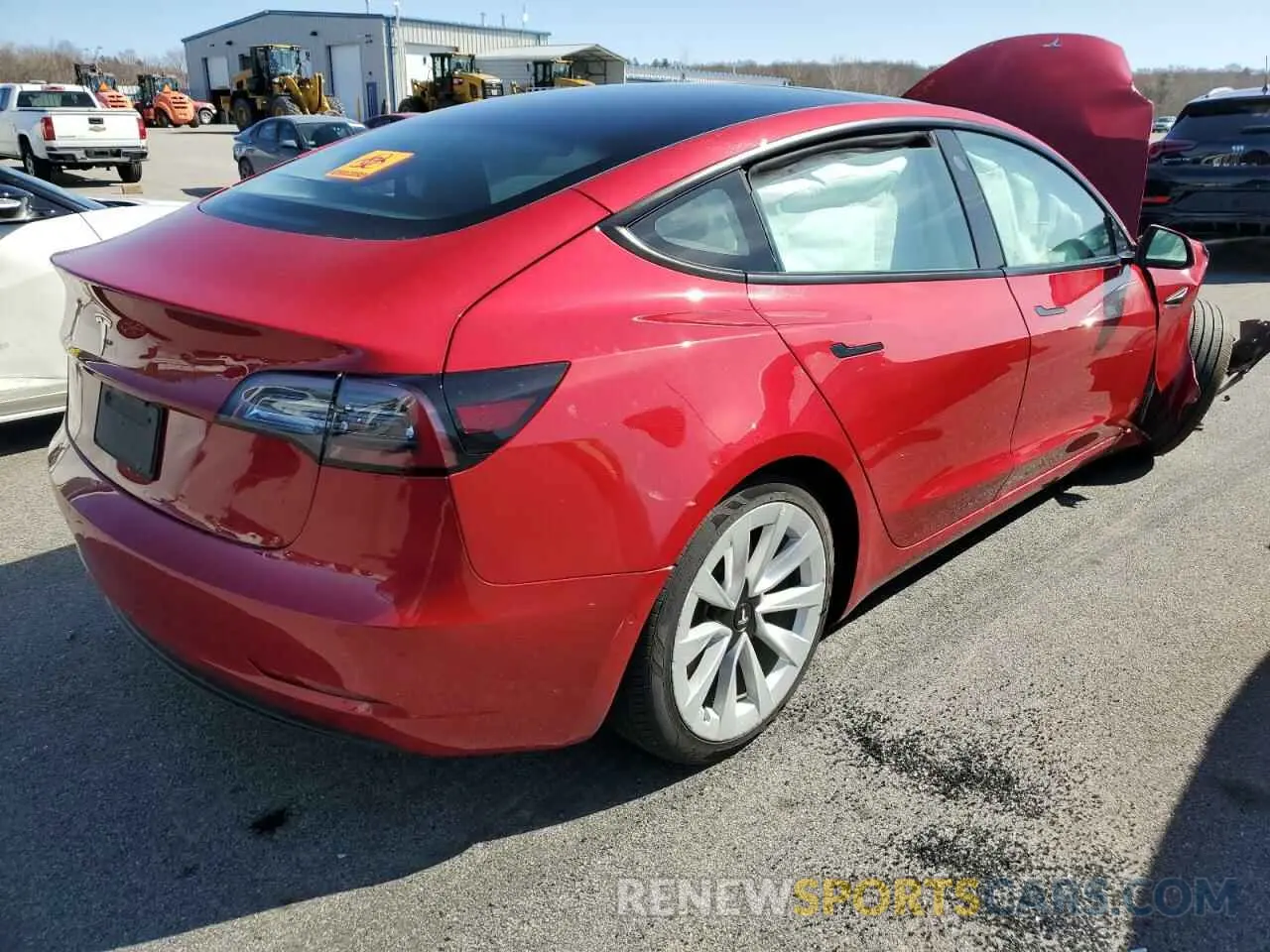3 fotografías del automóvil dañado 5YJ3E1EA8NF187289 TESLA MODEL 3 2022