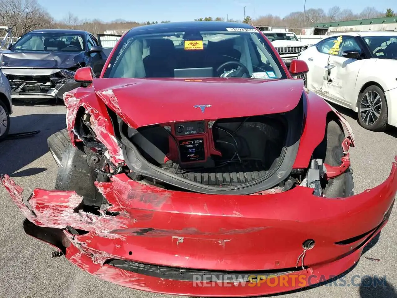 5 fotografías del automóvil dañado 5YJ3E1EA8NF187289 TESLA MODEL 3 2022