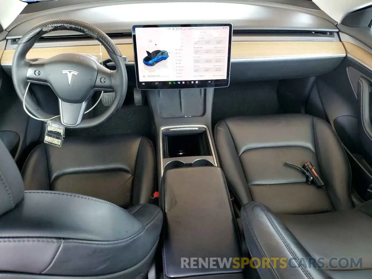 8 fotografías del automóvil dañado 5YJ3E1EA8NF189947 TESLA MODEL 3 2022