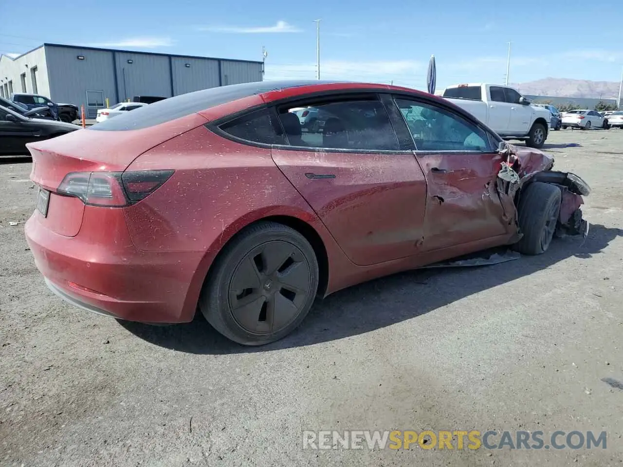 3 fotografías del automóvil dañado 5YJ3E1EA8NF191293 TESLA MODEL 3 2022