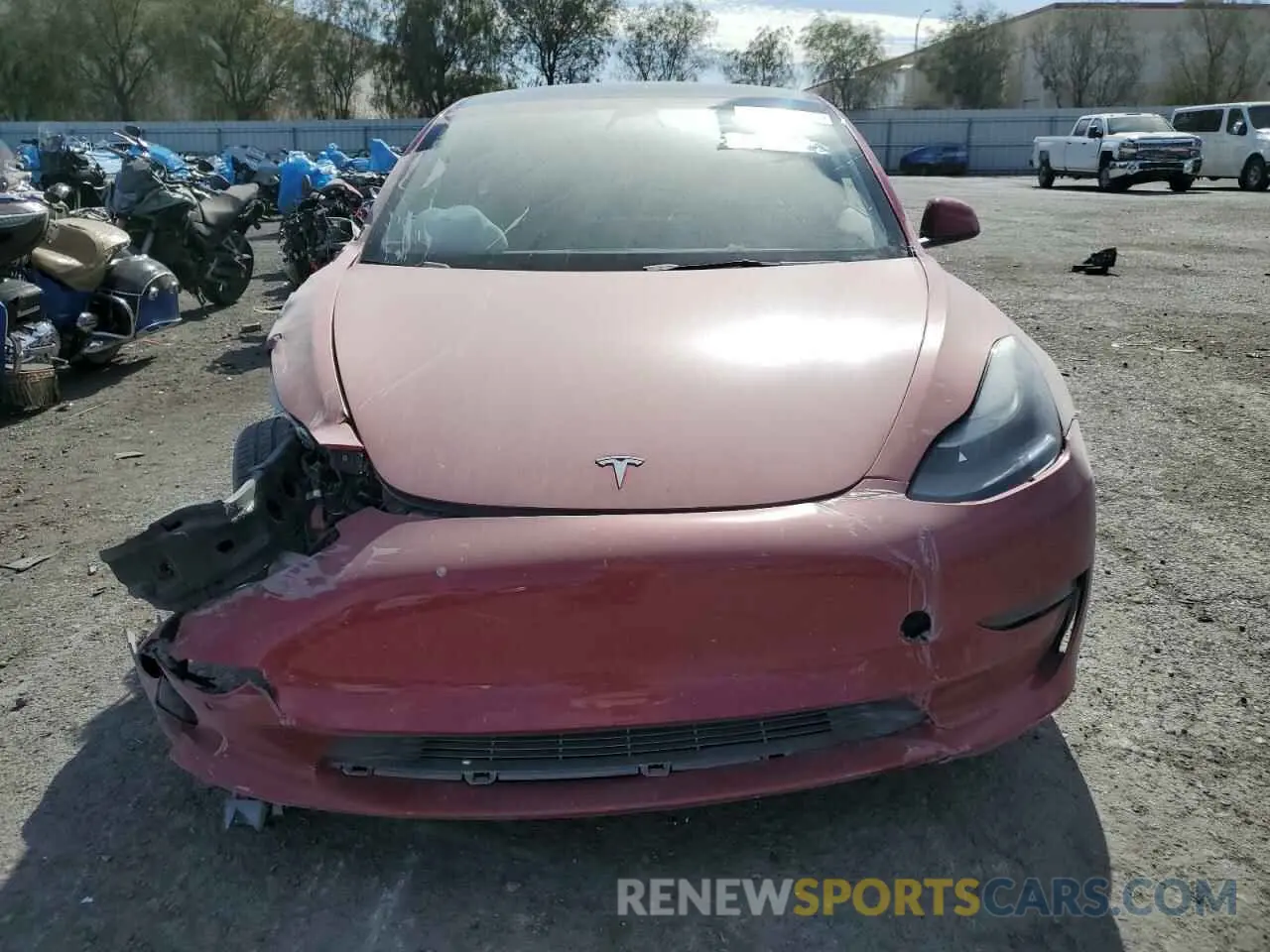 5 fotografías del automóvil dañado 5YJ3E1EA8NF191293 TESLA MODEL 3 2022