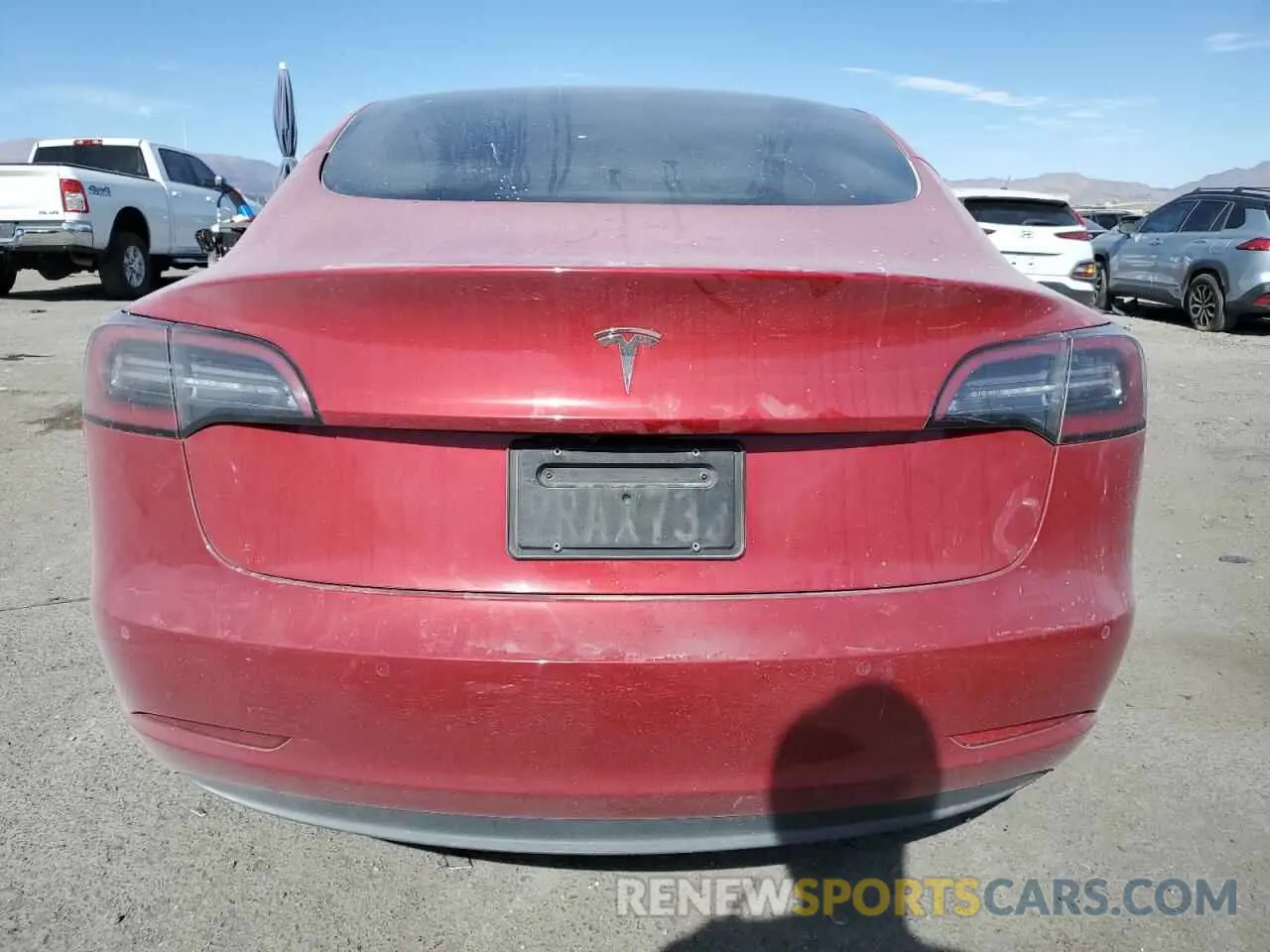 6 fotografías del automóvil dañado 5YJ3E1EA8NF191293 TESLA MODEL 3 2022