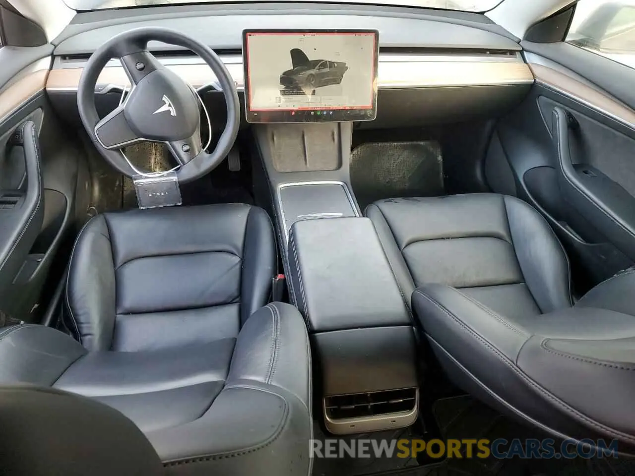 8 fotografías del automóvil dañado 5YJ3E1EA8NF201711 TESLA MODEL 3 2022