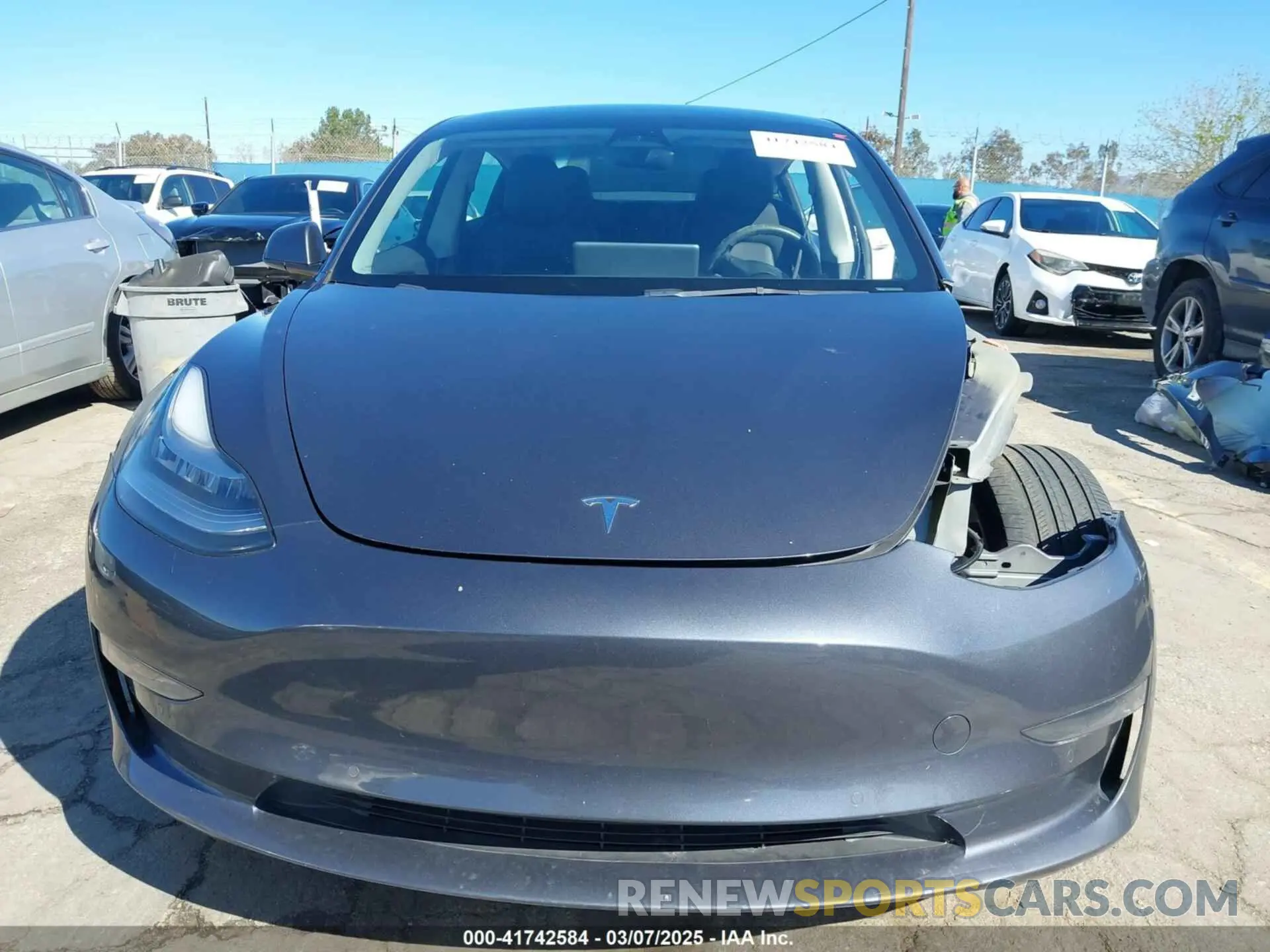 12 fotografías del automóvil dañado 5YJ3E1EA8NF241691 TESLA MODEL 3 2022