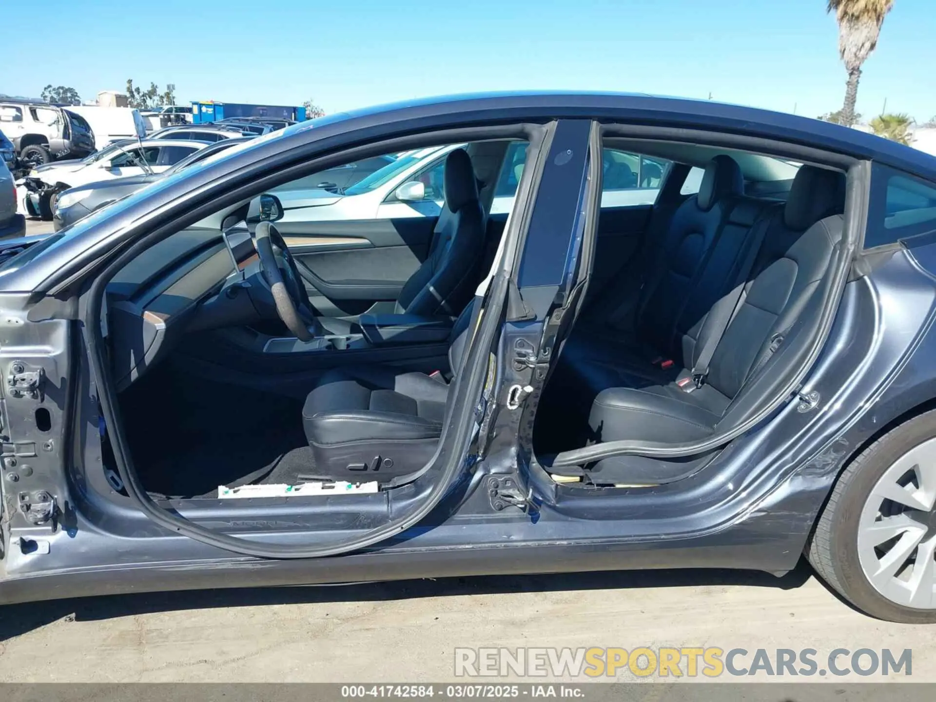 14 fotografías del automóvil dañado 5YJ3E1EA8NF241691 TESLA MODEL 3 2022