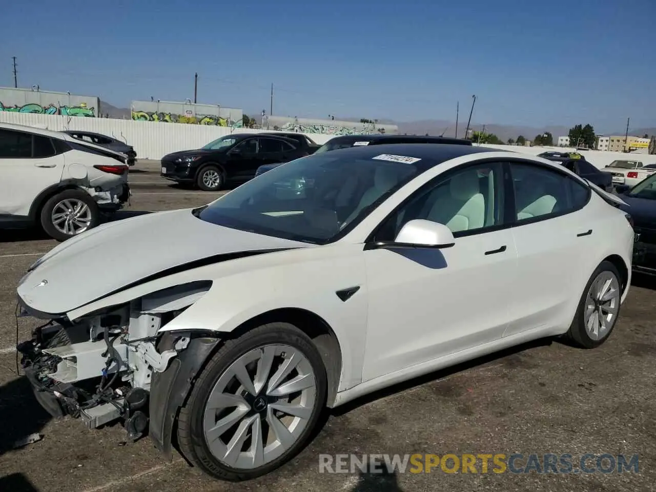 1 fotografías del automóvil dañado 5YJ3E1EA8NF244929 TESLA MODEL 3 2022