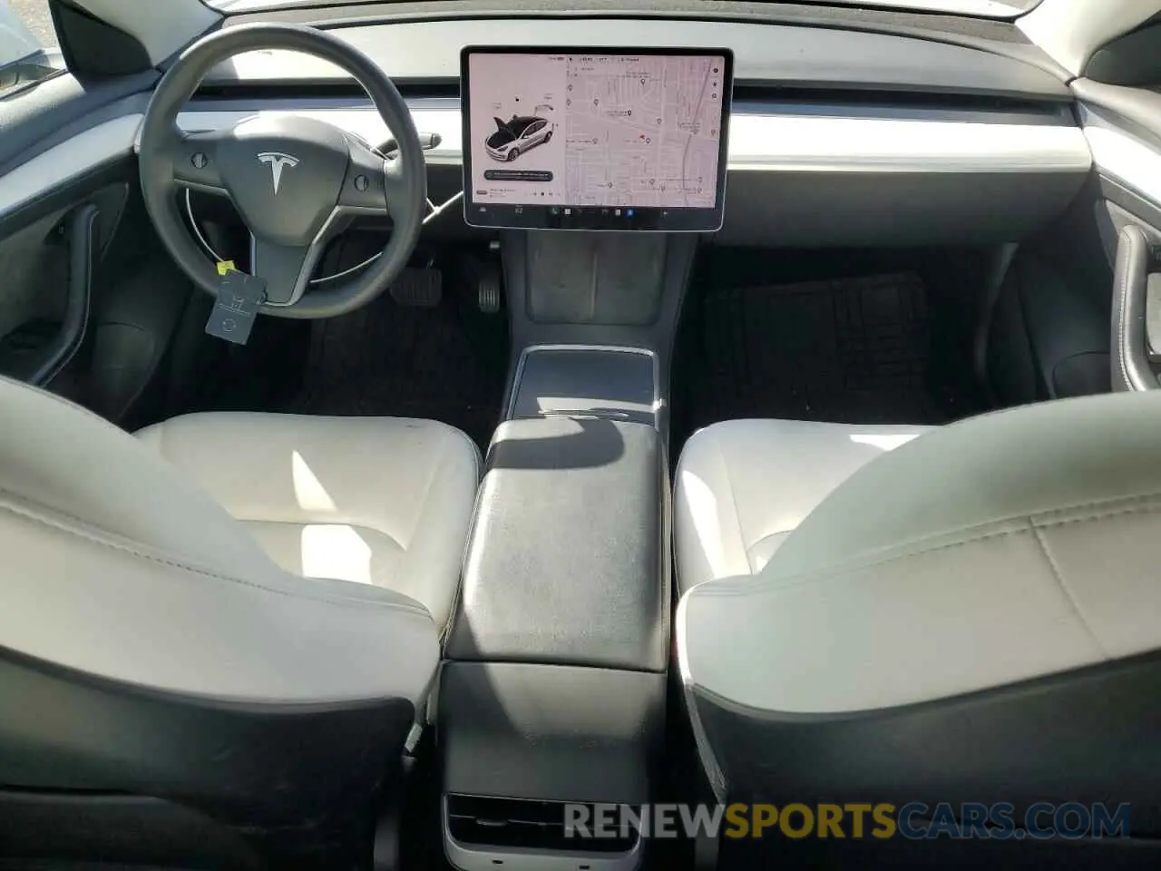 8 fotografías del automóvil dañado 5YJ3E1EA8NF244929 TESLA MODEL 3 2022