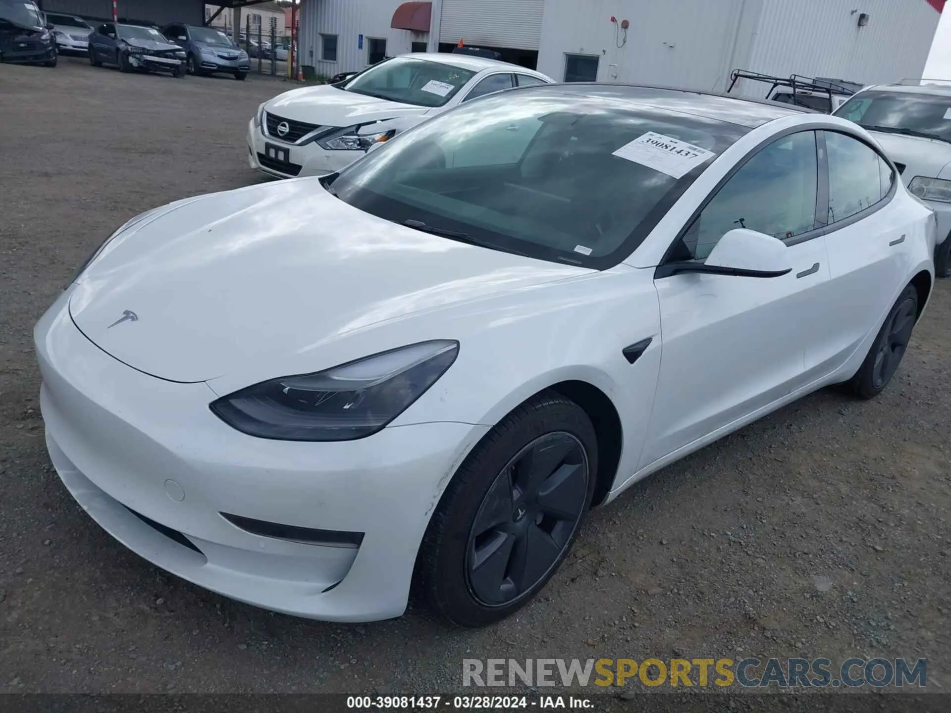 2 fotografías del automóvil dañado 5YJ3E1EA8NF245952 TESLA MODEL 3 2022